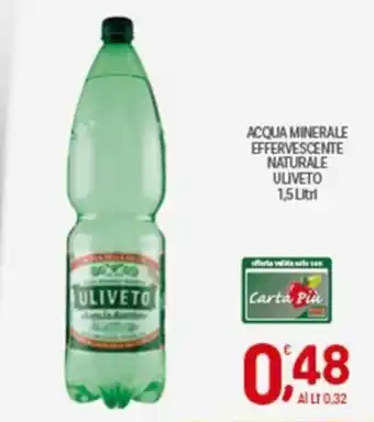 Crai Acqua minerale effervescente naturale ULIVETO offerta