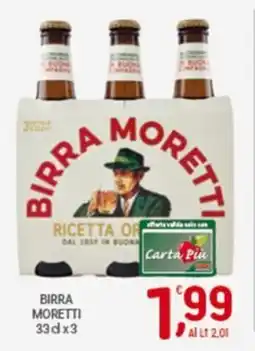 Crai Birra MORETTI offerta