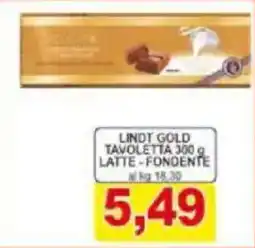 Pewex Lindt gold tavoletta latte - fondente offerta