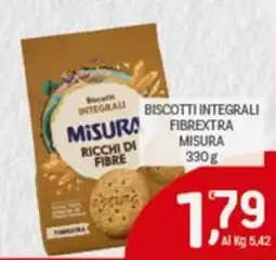 Crai Biscotti integrali fibrextra MISURA offerta