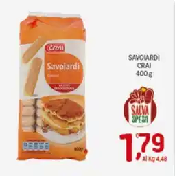 Crai Savoiardi CRAI offerta