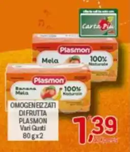 Crai Omogeneizzati di frutta PLASMON offerta