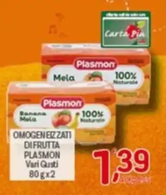 Crai Omogeneizzati di frutta PLASMON offerta
