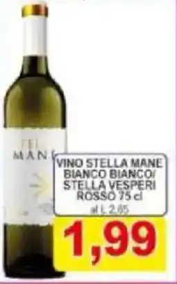 Pewex Vino stella mane bianco bianco stella vesperi rosso offerta