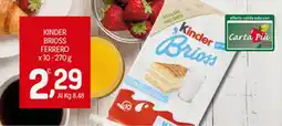 Crai Kinder brioss FERRERO offerta