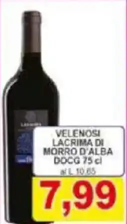 Pewex Velenosi lacrima di morro d'alba DOCG offerta