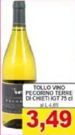 Pewex Tollo vino pecorino terre di chieti IGT offerta