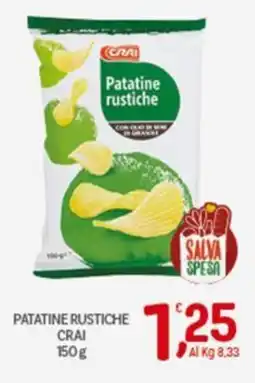 Crai Patatine rustiche CRAI offerta