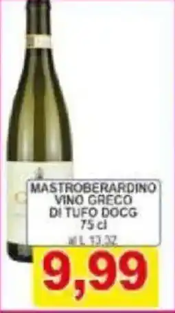 Pewex Mastroberardino vino greco di tufo DOCG offerta
