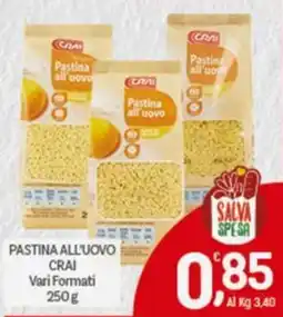 Crai Pastina all'uovo CRAI offerta