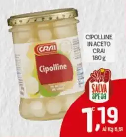 Crai Cipolline in aceto CRAI offerta