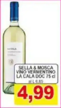 Pewex Sella & mosca vino vermentino la cala DOC offerta