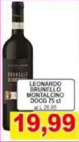 Pewex Leonardo brunello montalcino DOCG offerta
