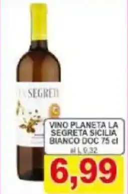 Pewex Vino planeta la segreta sicilia bianco DOC offerta