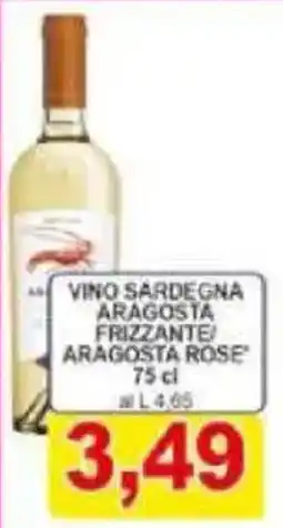 Pewex Vino sardegna aragosta frizzante aragosta rose offerta