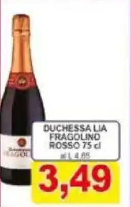 Pewex Duchessa lia fragolino rosso offerta