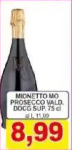 Pewex Mionetto mo prosecco vald. DOCG sup. offerta