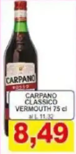 Pewex Carpano classico vermouth offerta