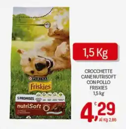 Crai Crocchette cane nutrisoft con pollo FRISKIES offerta