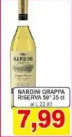 Pewex Nardini grappa riserva 50 offerta