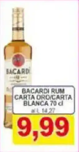 Pewex Bacardi rum carta oro/carta blanca offerta