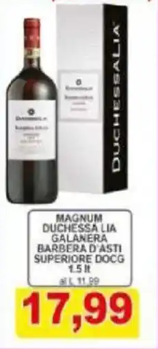 Pewex Magnum duchessa lia galanera barbera d'asti superiore DOCG offerta