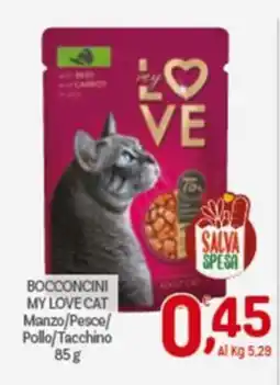 Crai BOCCONCINI MY LOVE CAT Manzo/Pesce/ Pollo/Tacchino offerta