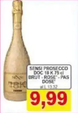 Pewex Sensi prosecco DOC 18k brut rose-pas dose offerta