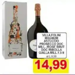 Pewex Villa folini magnum astuccio prosecco DOC mill offerta