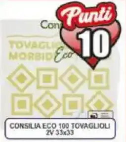 Pewex Consilia eco 100 tovaglioli 2V 33x33 offerta