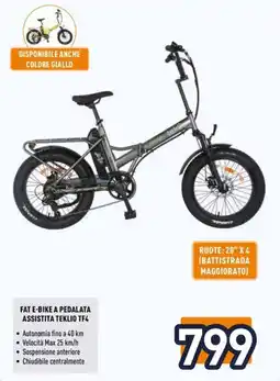 Unieuro Fat e-bike a pedalata assistita TEKLIO TF4 offerta