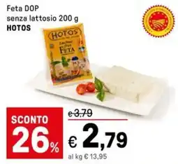 Iper La Grande Feta DOP senza lattosio HOTOS offerta