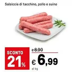 Iper La Grande Salsiccia di tacchino, pollo e suino offerta