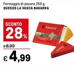 Iper La Grande Formaggio di pecora quesos la vasca NAVARRA offerta