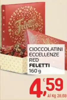 Crai Cioccolatini eccellenze red FELETTI offerta
