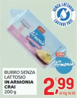 Crai Burro senza lattosio in armonia CRAI offerta