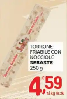 Crai Torrone friabile con nocciole SEBASTE offerta