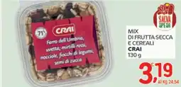 Crai Mix di frutta secca e cereali CRAI offerta