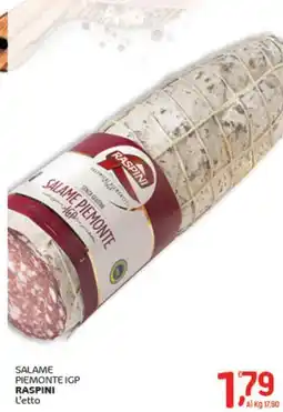 Crai Salame piemonte IGP RASPINI offerta