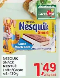 Crai Nesquik snack NESTLE x5 offerta