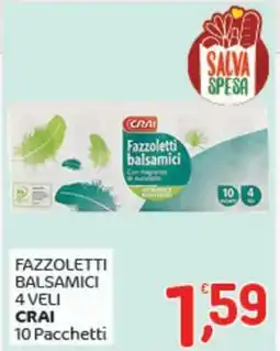 Crai Fazzoletti balsamici 4 veli CRAI offerta