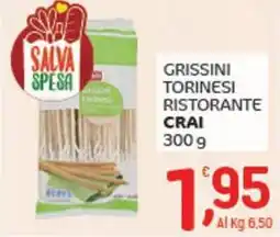 Crai Grissini torinesi ristorante CRAI offerta
