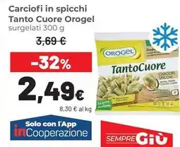 Coop Carciofi in spicchi Tanto Cuore Orogel offerta