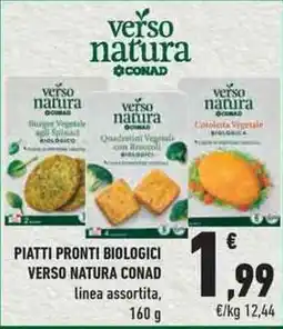 Conad City Piatti pronti biologici verso natura CONAD offerta