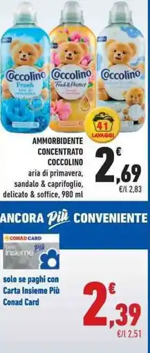 Conad City Ammorbidente concentrato COCCOLINO offerta