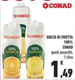 Conad City Succo di frutta 100% CONAD offerta