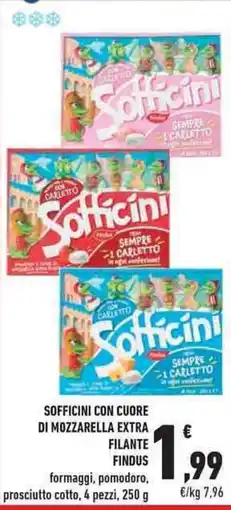 Conad City Sofficini con cuore di mozzarella extra filante FINDUS offerta