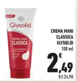 Conad City Crema mani classica GLYSOLID offerta