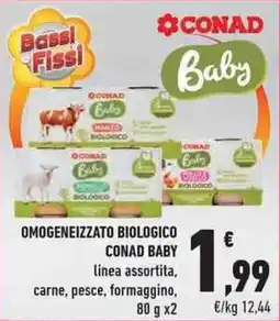 Conad City Omogeneizzato biologico CONAD BABY offerta