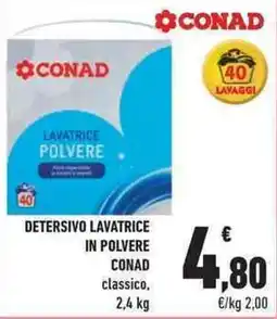 Conad City Detersivo lavatrice in polvere CONAD offerta